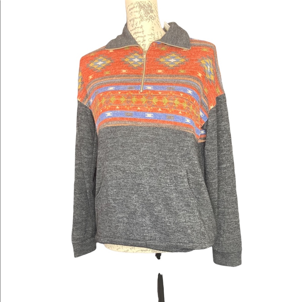 4 for $35 white/green long sleeve top